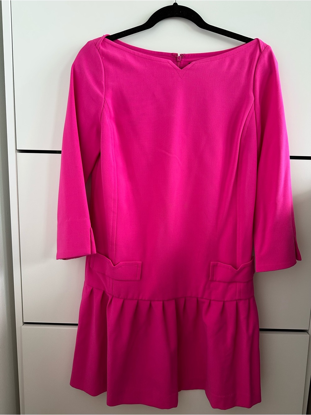 Victoria Beckham for Target Hot Pink Drop-Waist Mini Dress
